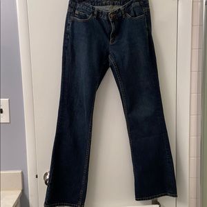 Michael Kors stretch denim wide leg jeans